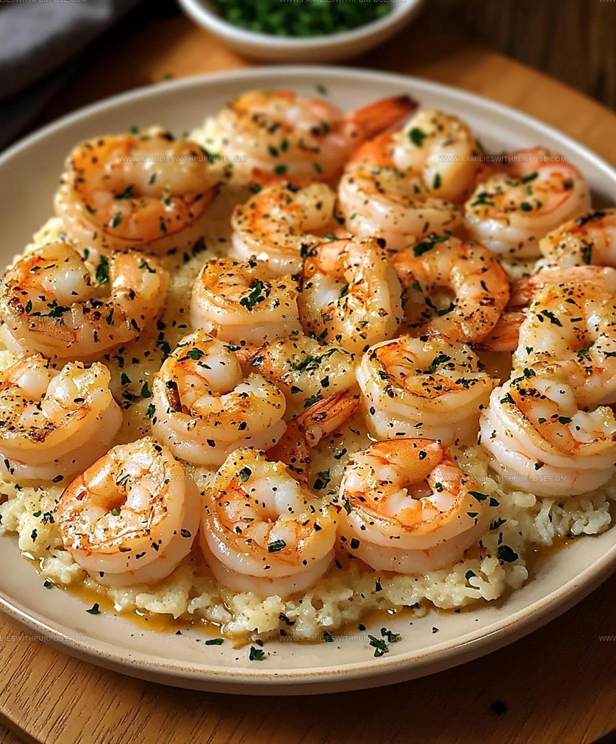 Parmesan Creamy Garlic Shrimp Recipe