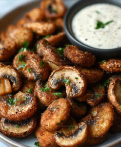 Crispy Fried Sliced Mushrooms Homemade Ranch Recipe