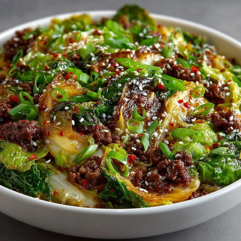 Asian Inspired Beef Cabbage Skillet Recipe