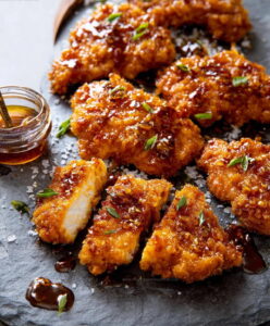 Sticky Honey BBQ Chicken Rice Recipe