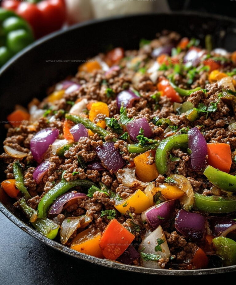 Mediterranean Olive Ground Beef Stir Fry Recipe