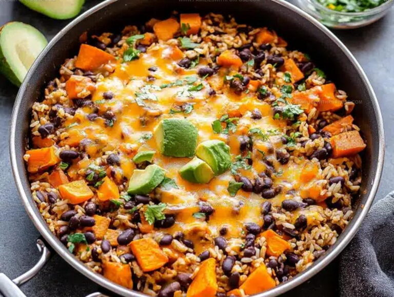 Southwest Style Southwest Sweet Potato Black Bean Rice Skillet Recipe