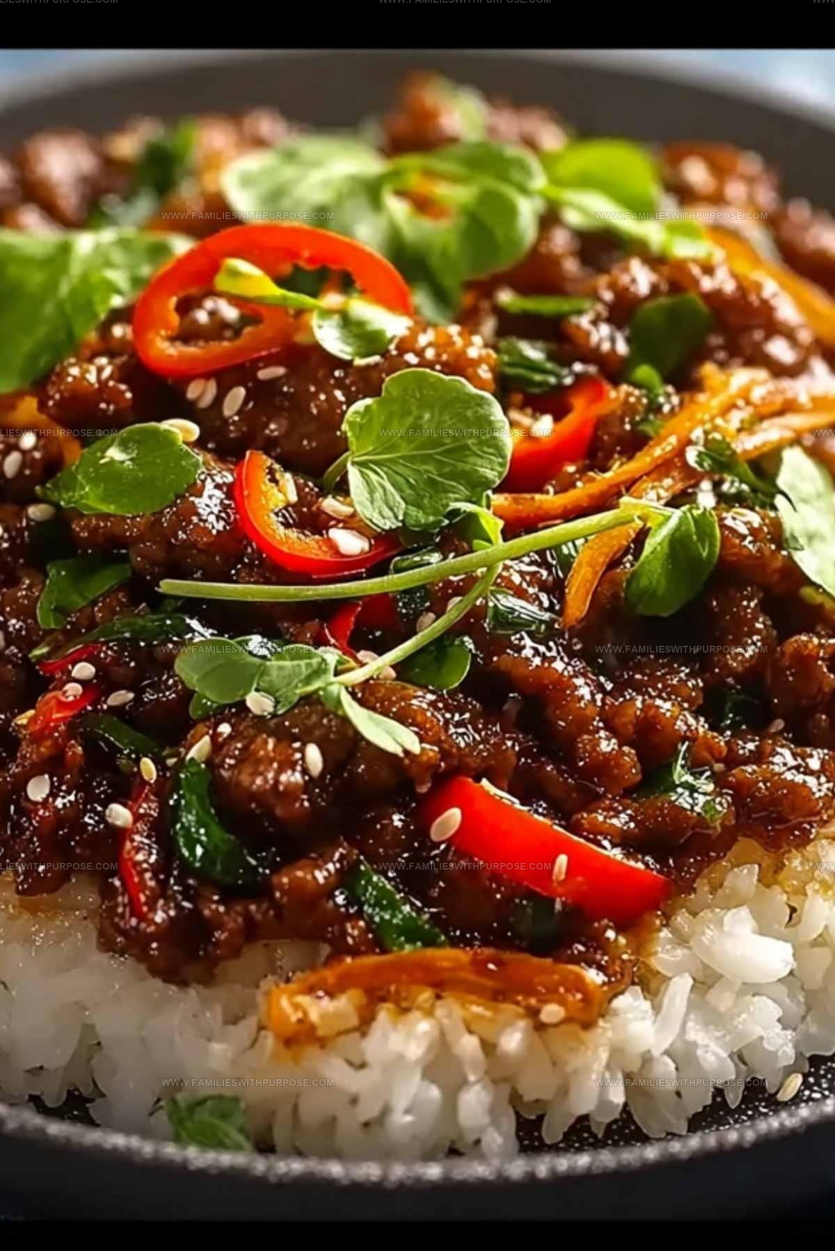 Crispy Chili Beef Rice Recipe