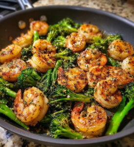 Garlic Butter Shrimp And Broccoli Skillet Recipe