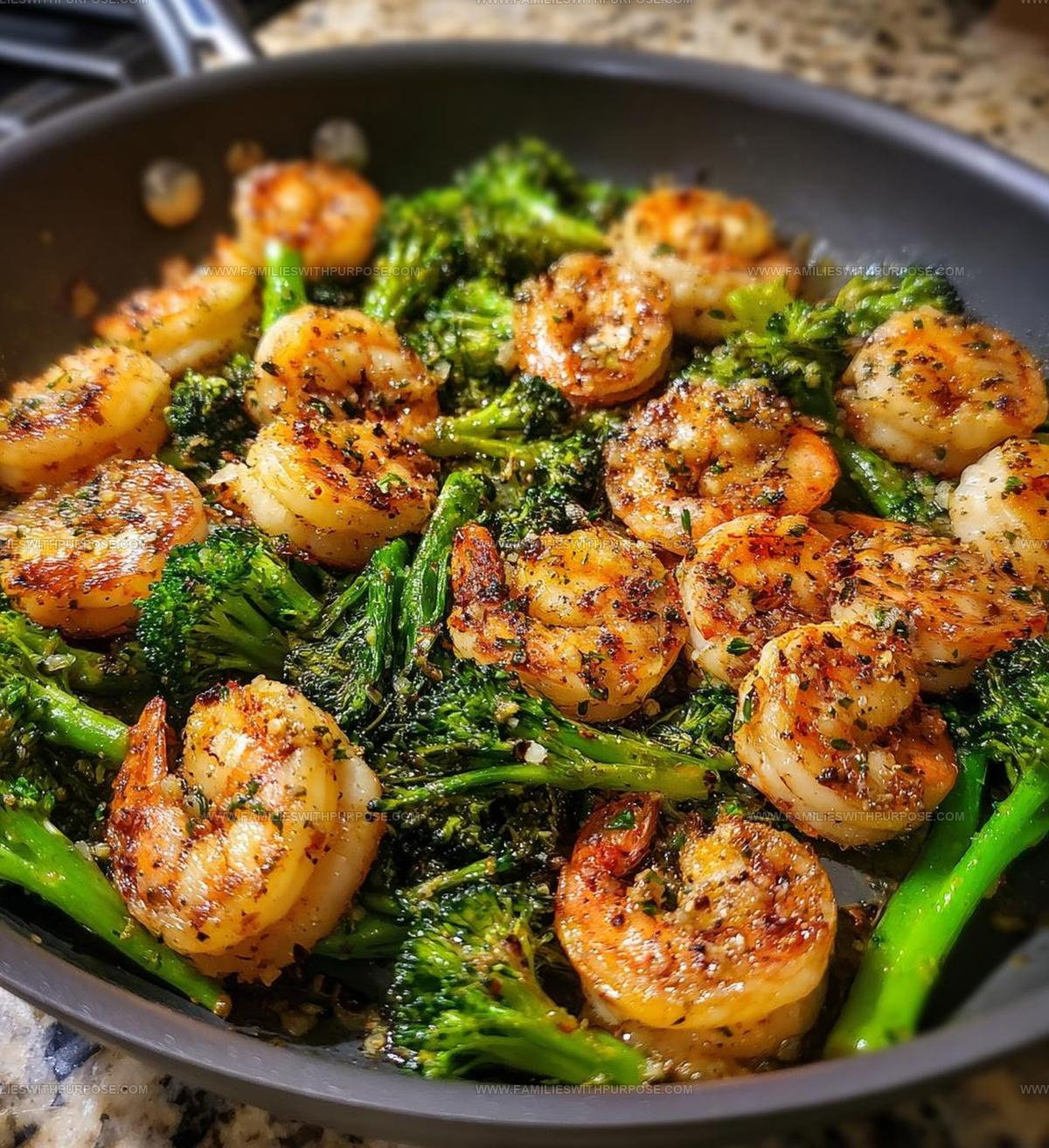 Garlic Butter Shrimp And Broccoli Skillet Recipe