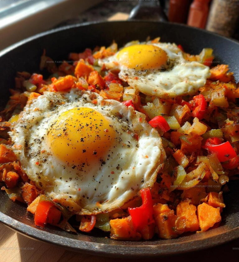 Breakfast Sweet Potato Hash With Eggs Recipe
