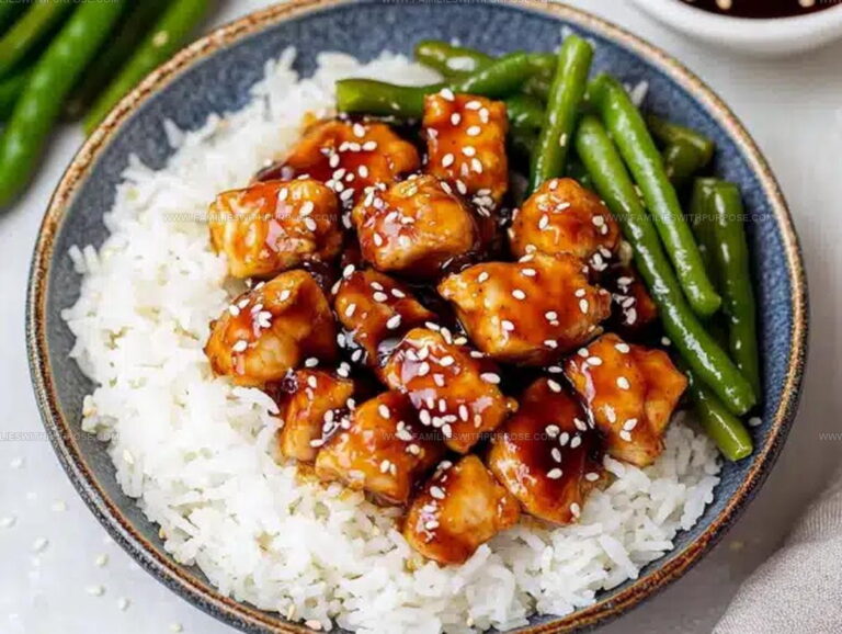 Sesame Chicken Green Beans Rice Recipe