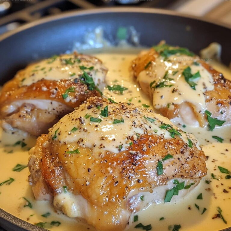 Creamy Garlic Parmesan Chicken Thighs Recipe
