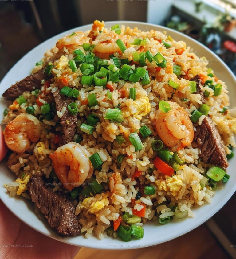 Surf And Turf Shrimp Steak Fried Rice Recipe