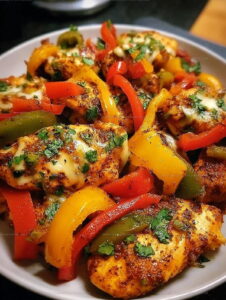 Cajun Skillet Chicken With Bell Peppers Recipe