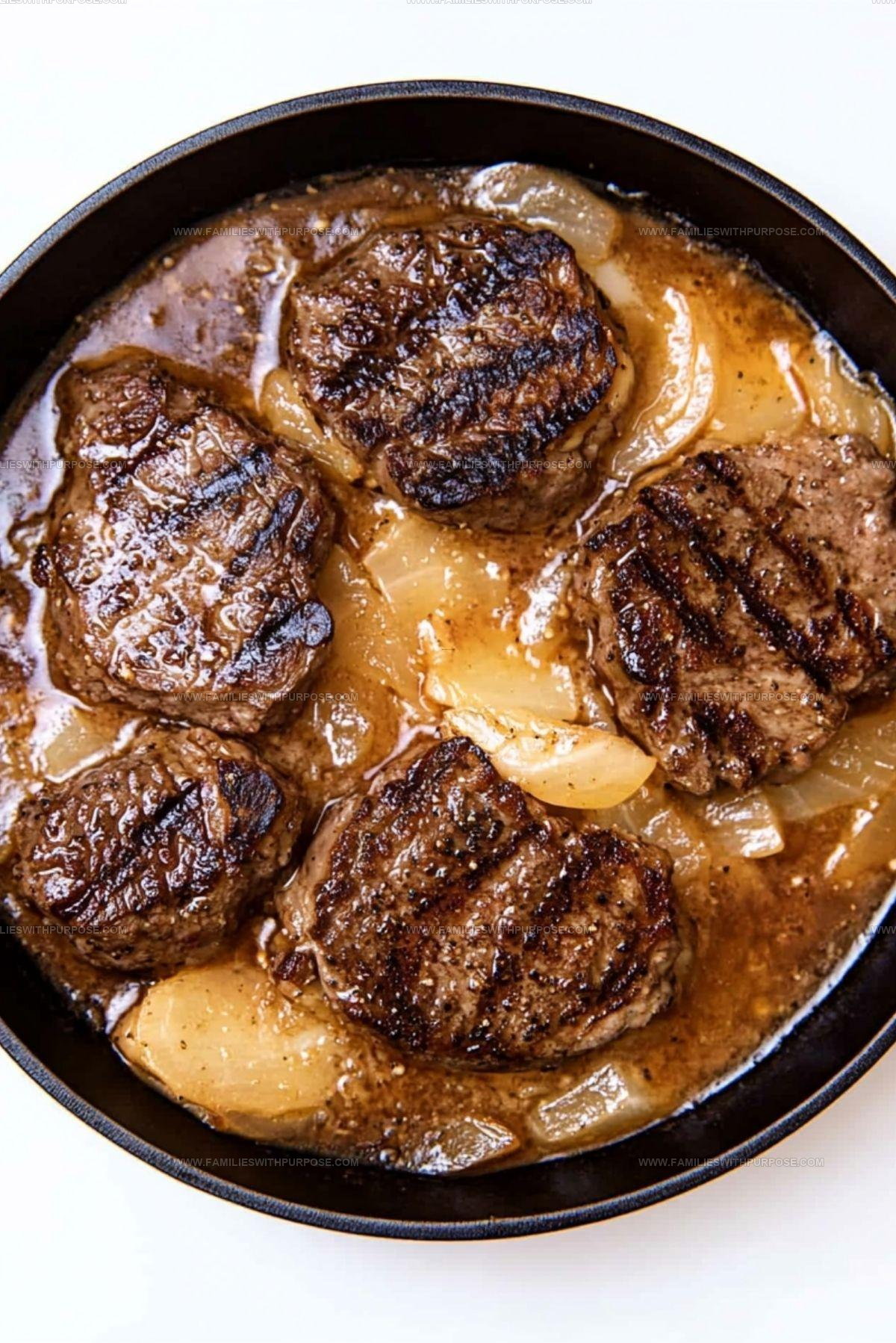 Chopped Steaks Recipe