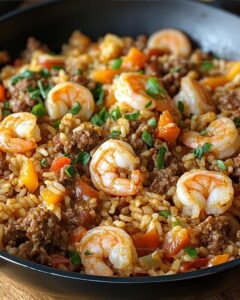 Cajun-Style Shrimp Sausage Dirty Rice Recipe