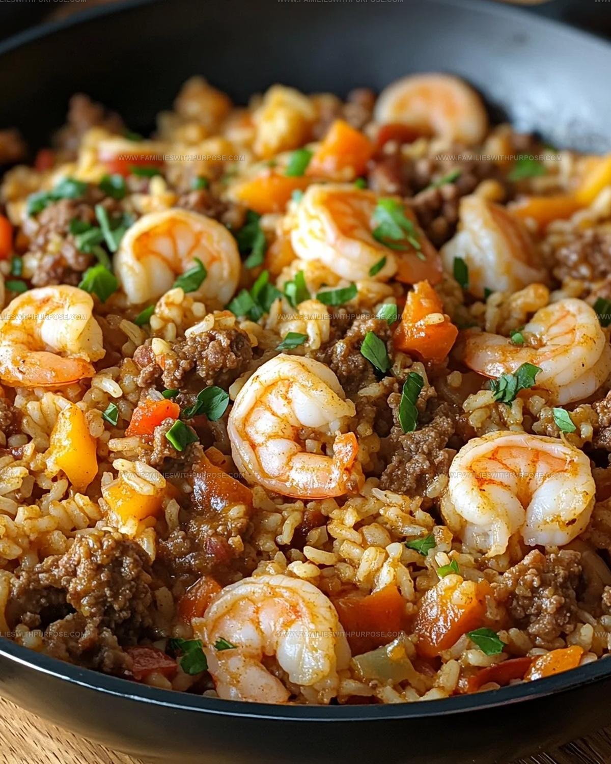 Cajun-Style Shrimp Sausage Dirty Rice Recipe