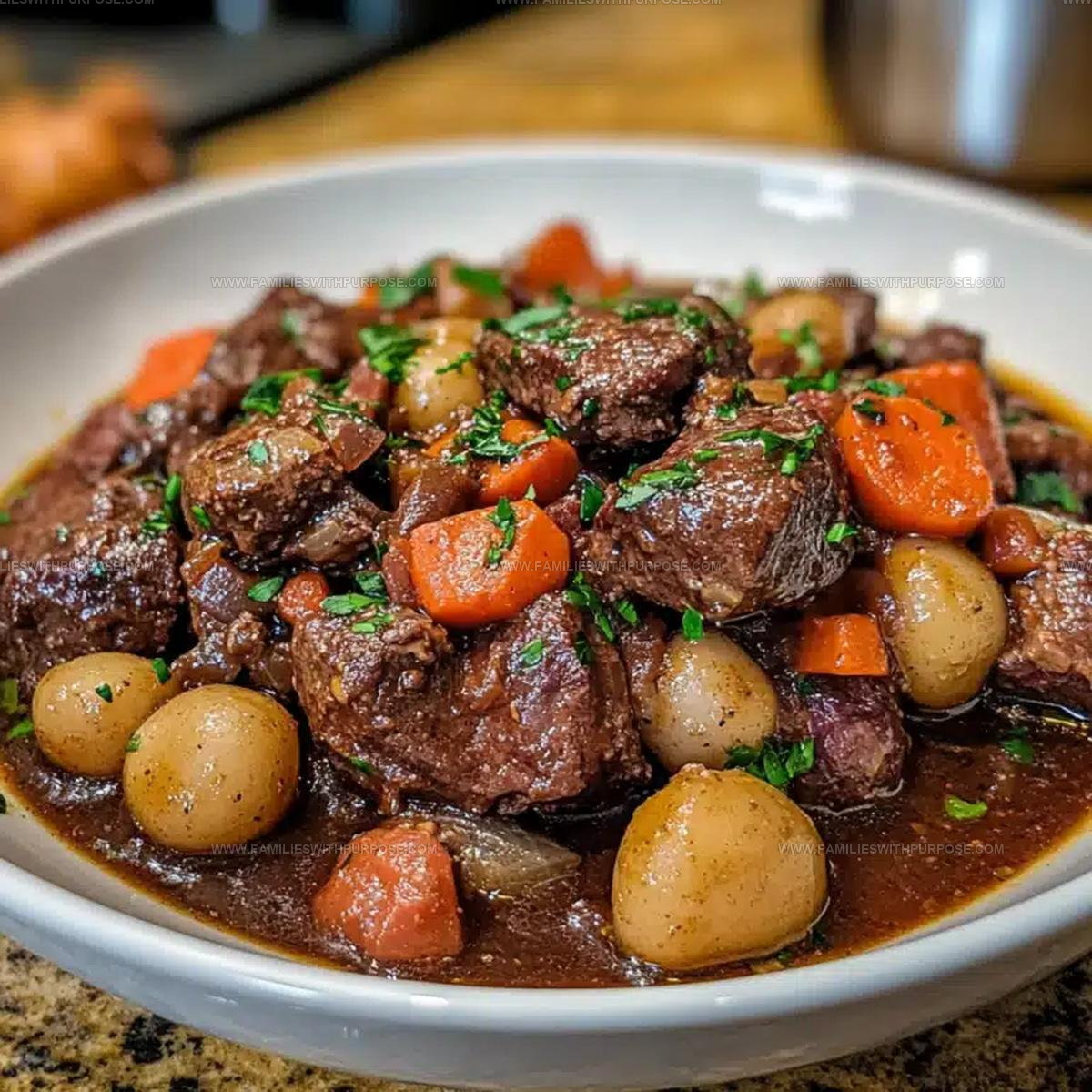 Rustic Beef Bourguignon Recipe