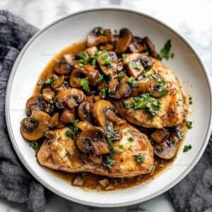 Savory Chicken with Mushrooms Recipe