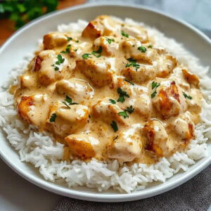 Silky Smothered Chicken and Rice Recipe
