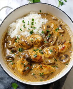 Cream-Sauced Mushroom Chicken Recipe