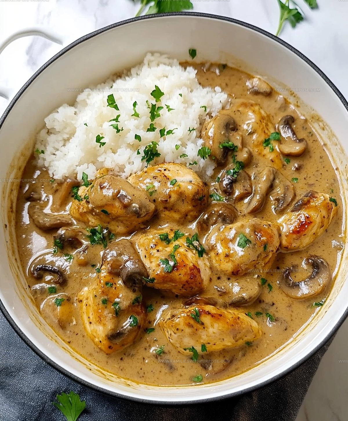 Cream-Sauced Mushroom Chicken Recipe