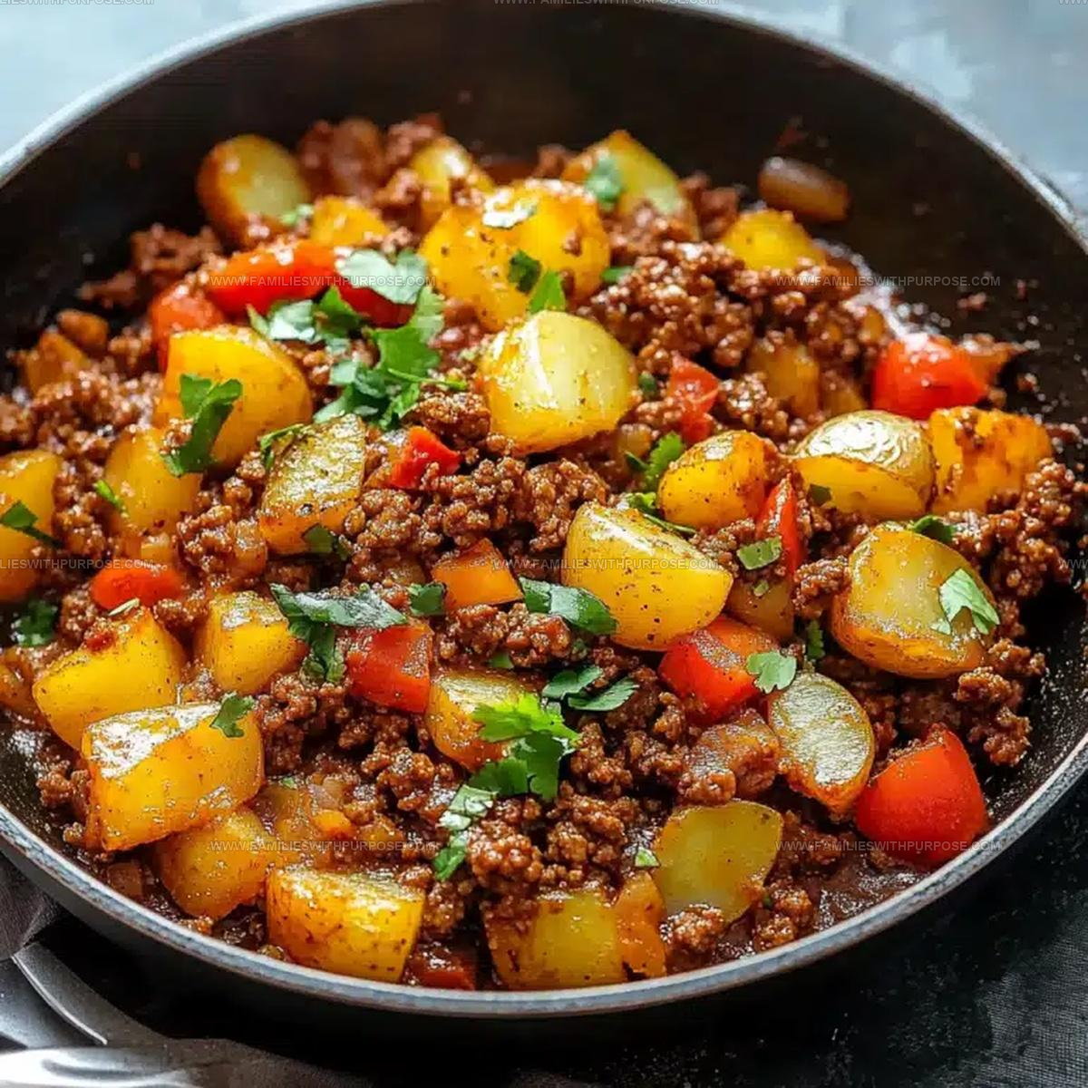 Mexican Ground Beef Potato Skillet Recipe