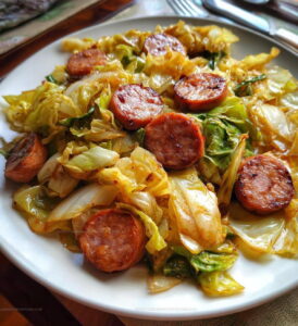 Southern Comfort Fried Cabbage With Sausage Recipe