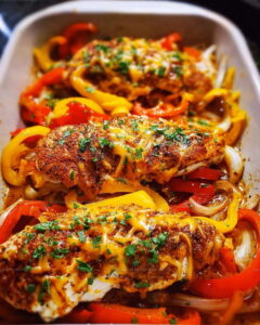 Weeknight Cajun Chicken With Bell Peppers Recipe