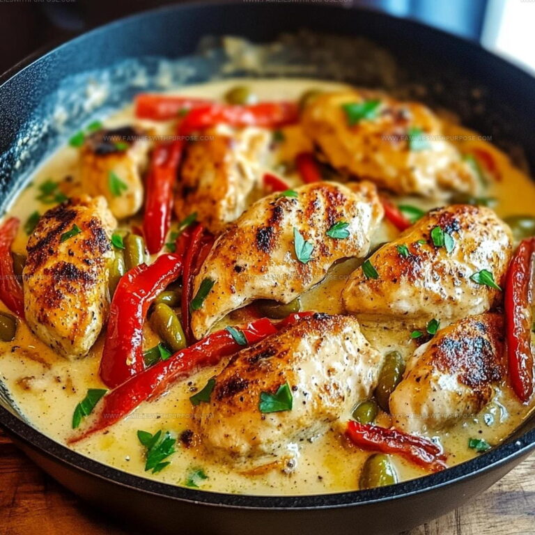 Creamy Skillet Pepperoncini Chicken Recipe