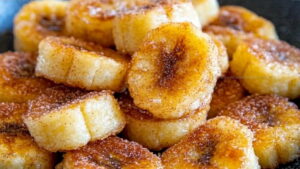 Sweet Pan Fried Cinnamon Bananas Recipe