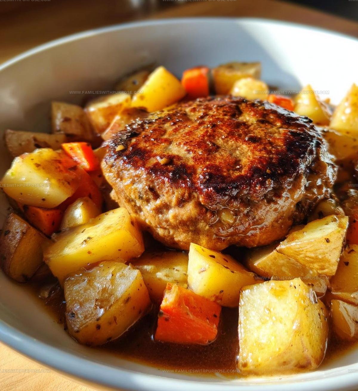Salisbury Steak and Potato Skillet Recipe