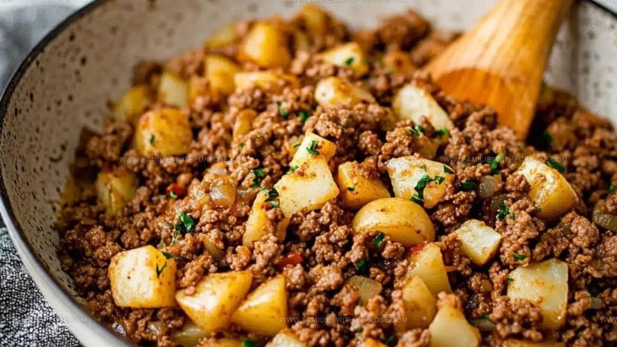 Weeknight Ground Beef And Potatoes Skillet Recipe