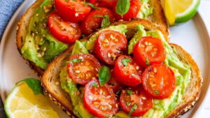 Cherry Tomato Balsamic Avocado Toast Recipe