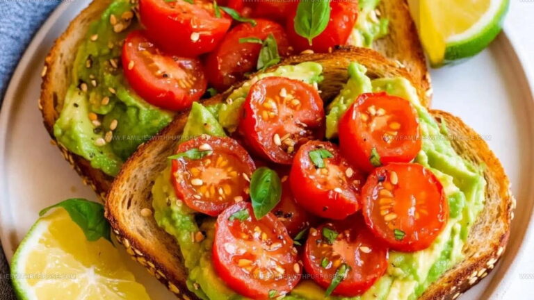Cherry Tomato Balsamic Avocado Toast Recipe