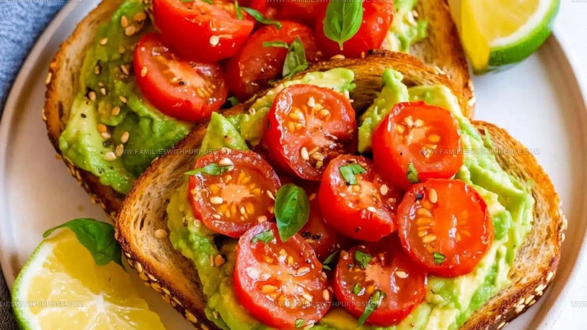 Cherry Tomato Balsamic Avocado Toast Recipe