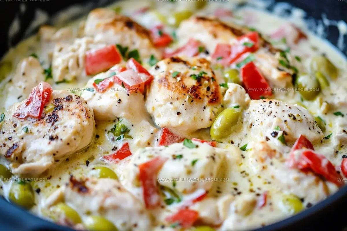 Tangy Creamy Pepperoncini Chicken Skillet Recipe