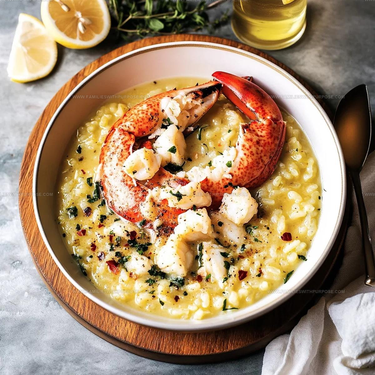 Date Night Lemon Butter Lobster Risotto Recipe