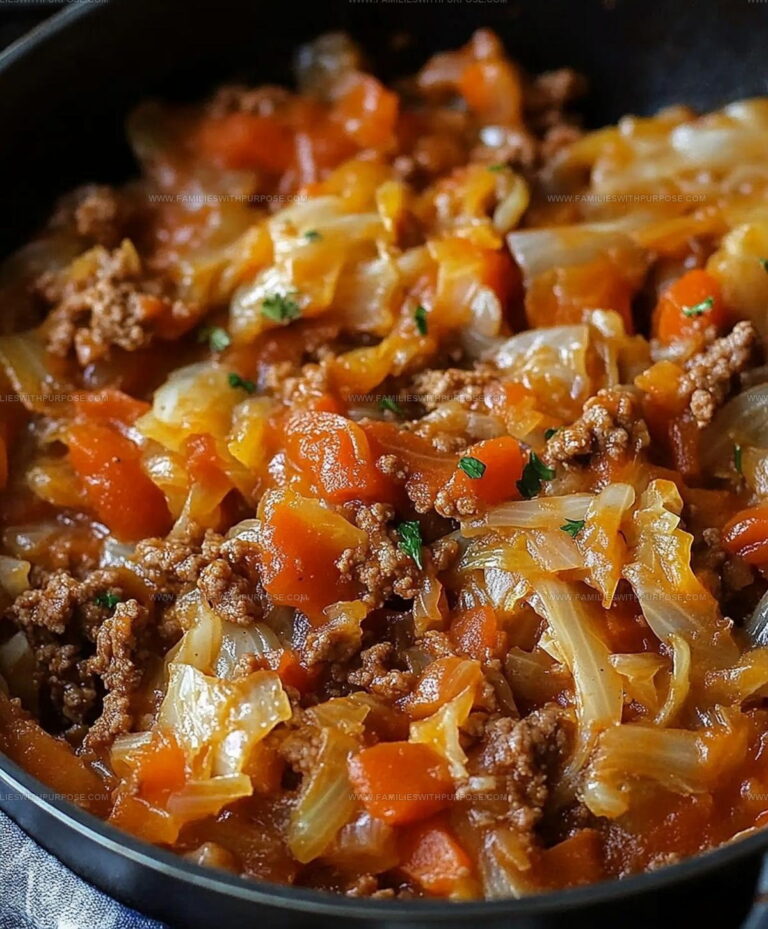 Cabbage Ground Beef Skillet Recipe