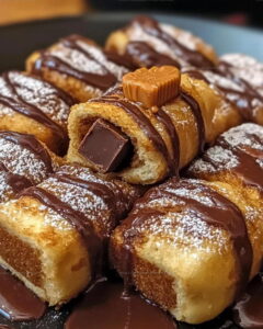 Peanut Butter Cup French Toast Rolls Recipe