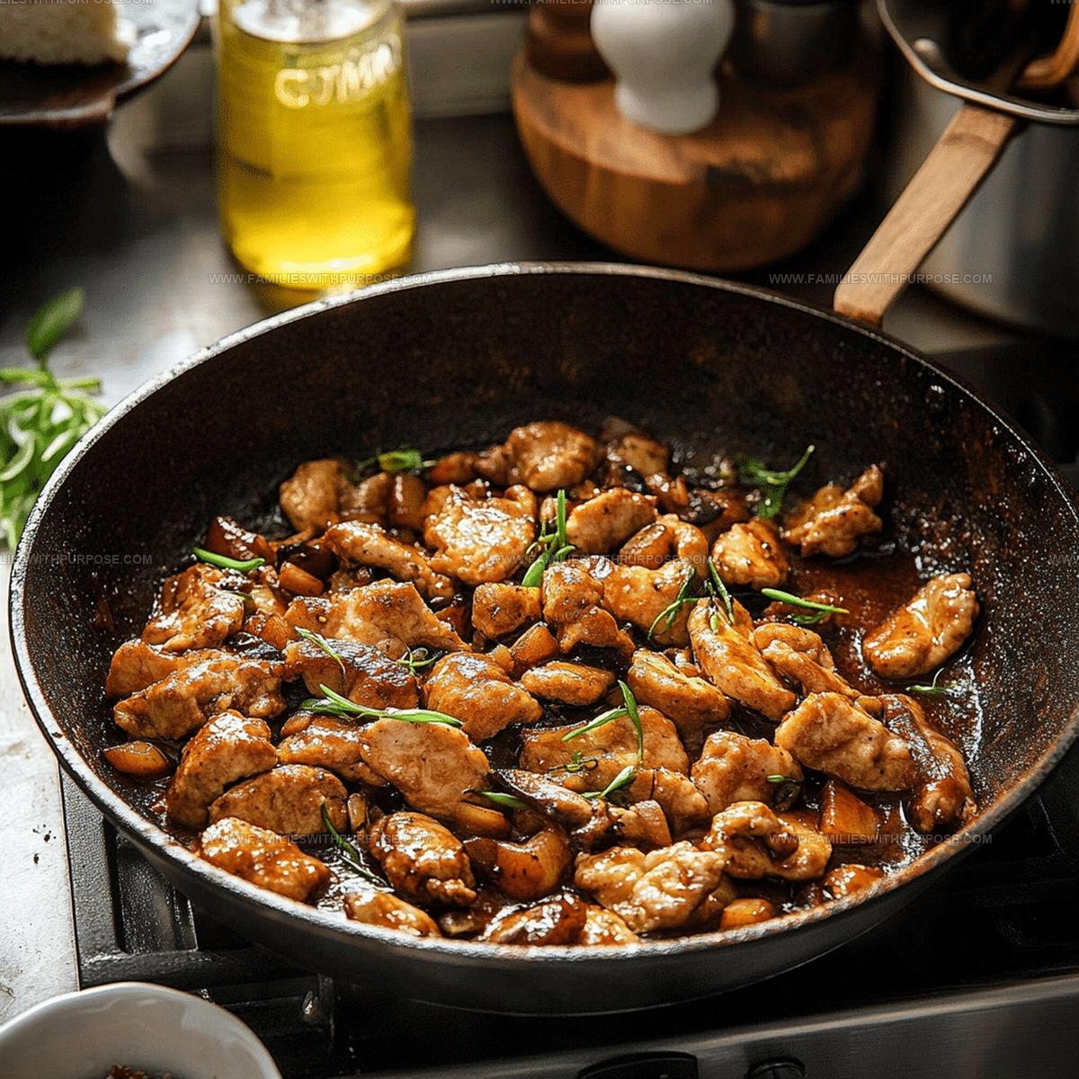 Savory Black Pepper Mushroom Chicken Stir Fry Recipe