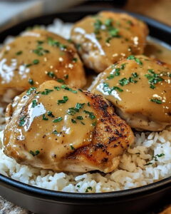Creamy Southern Smothered Chicken And Rice Recipe