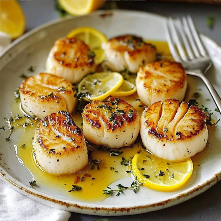 Bistro Style Lemon Butter Scallops Recipe
