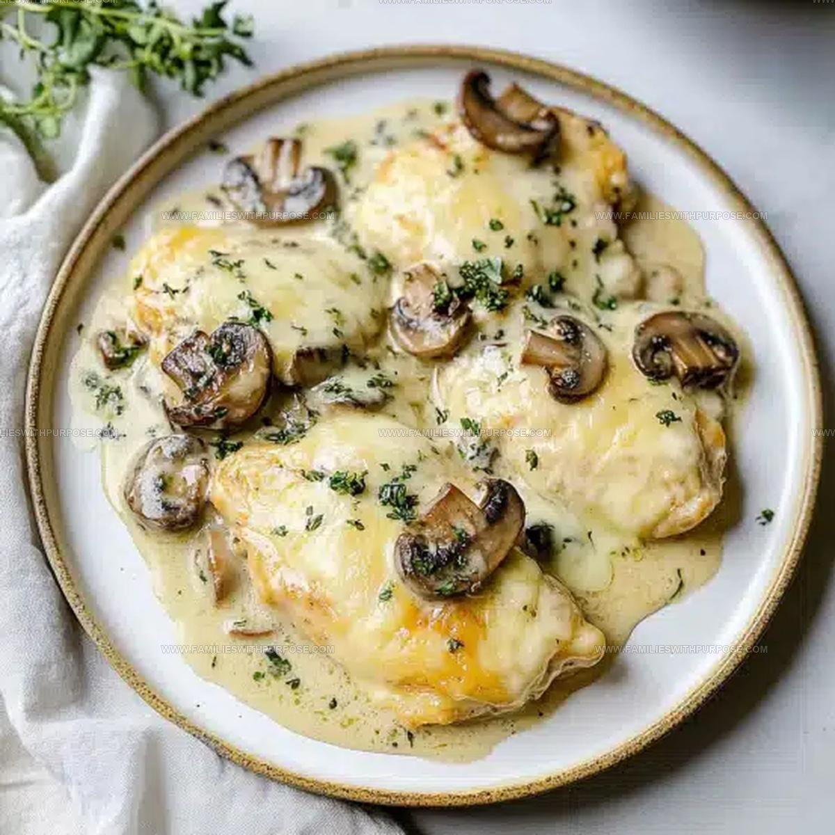 Mushroom Loaded Creamy Mushroom Chicken Recipe