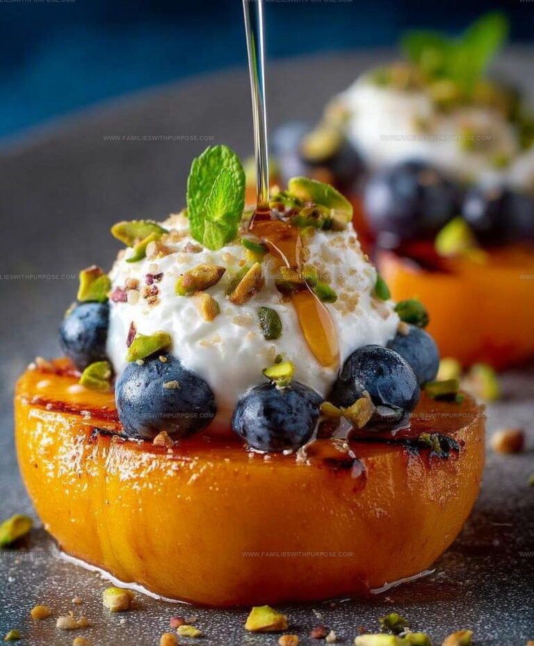 Seared Peaches with Yogurt Recipe