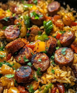 Cajun One-Skillet Sausage Rice Recipe