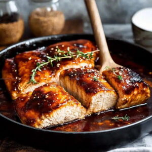 Quick Honey Garlic Glazed Salmon Recipe