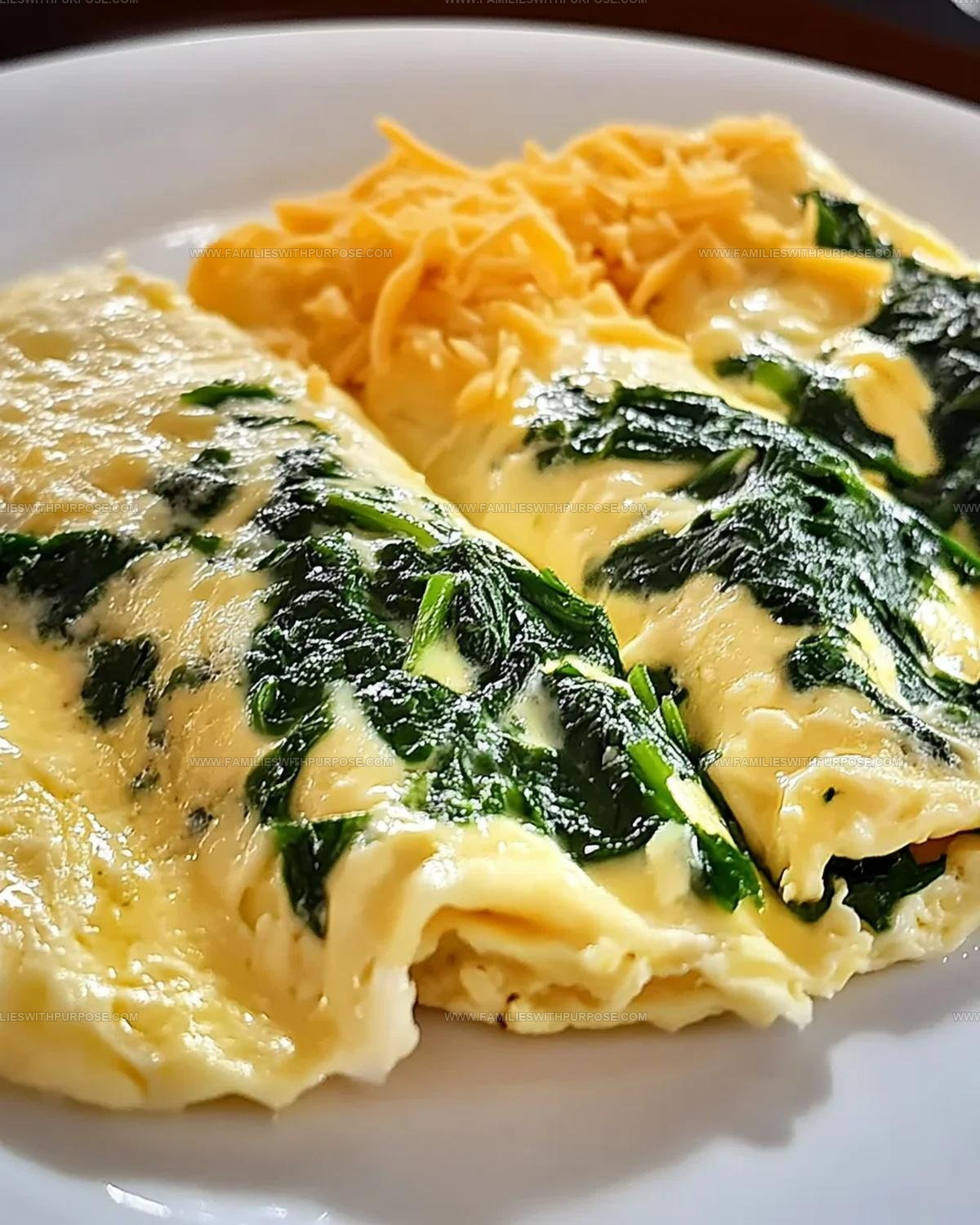 Spinach And Cheese Omelette Recipe