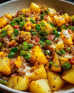 Stir Fried Potatoes Minced Meat Recipe