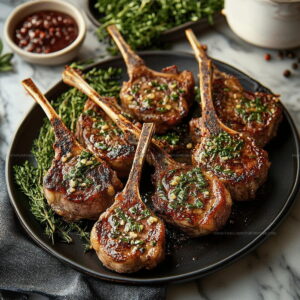 Garlic Rosemary Lamb Chops Recipe