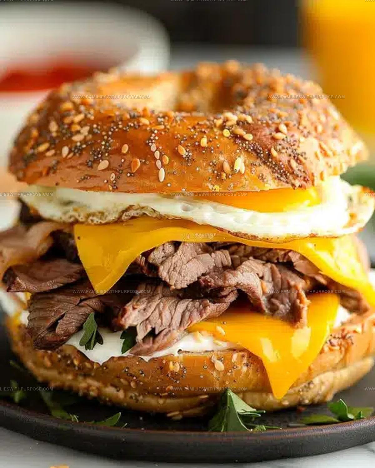 Steak Egg Cheese Bagel Recipe