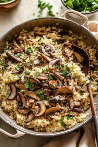 Mushroom Cauliflower Rice Recipe