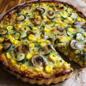 Sweet Corn Zucchini Pie Recipe
