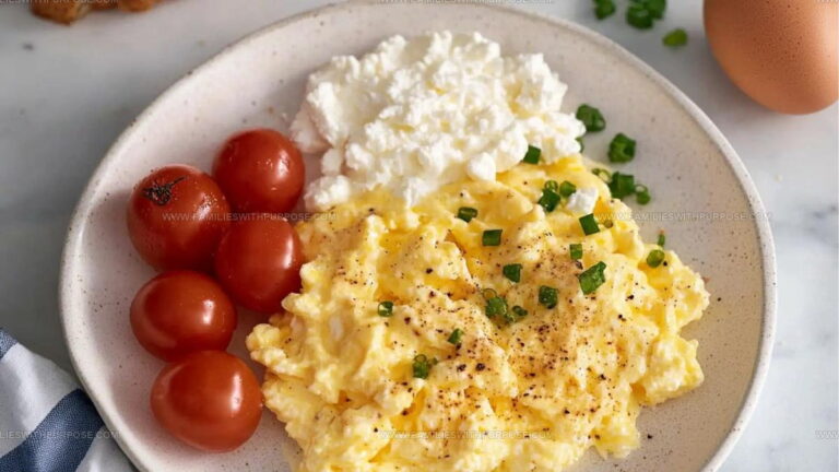 Creamy Cottage Cheese Scrambled Eggs Recipe